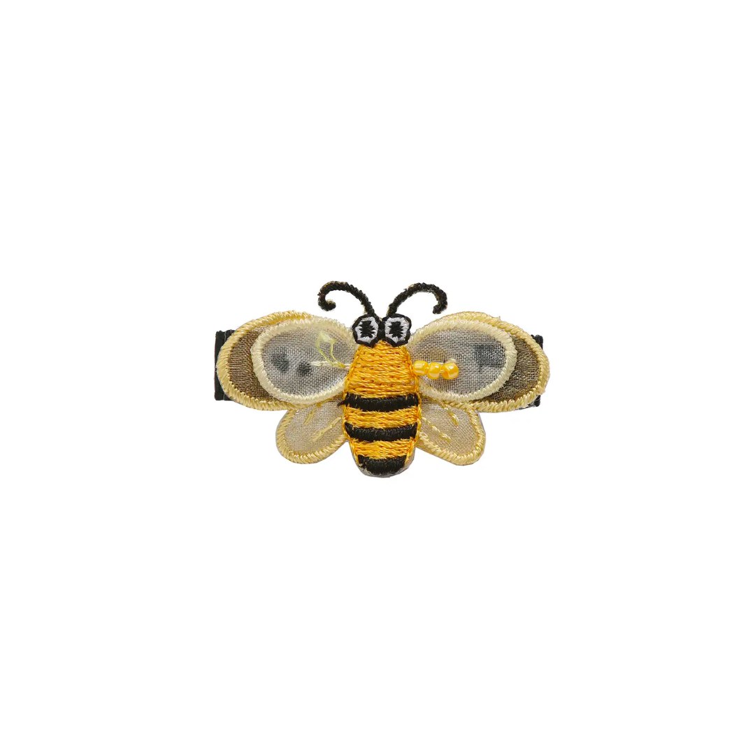 Beaded Bee Hair Clip