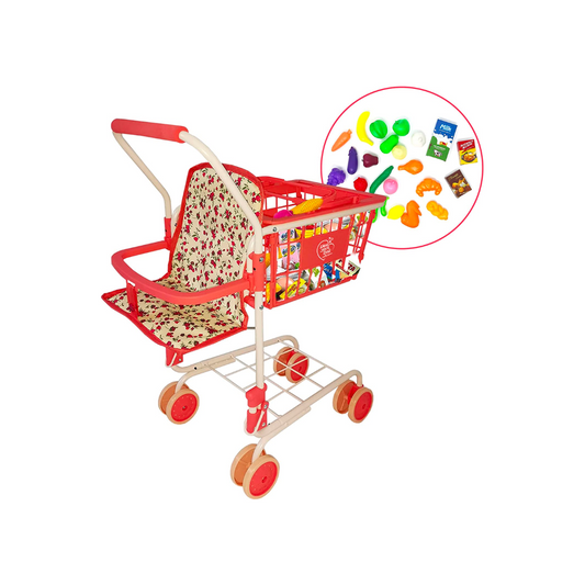 Floral Shopping Cart