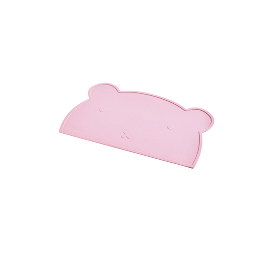 Beary Nice Silicone Placemat- Dusty Rose