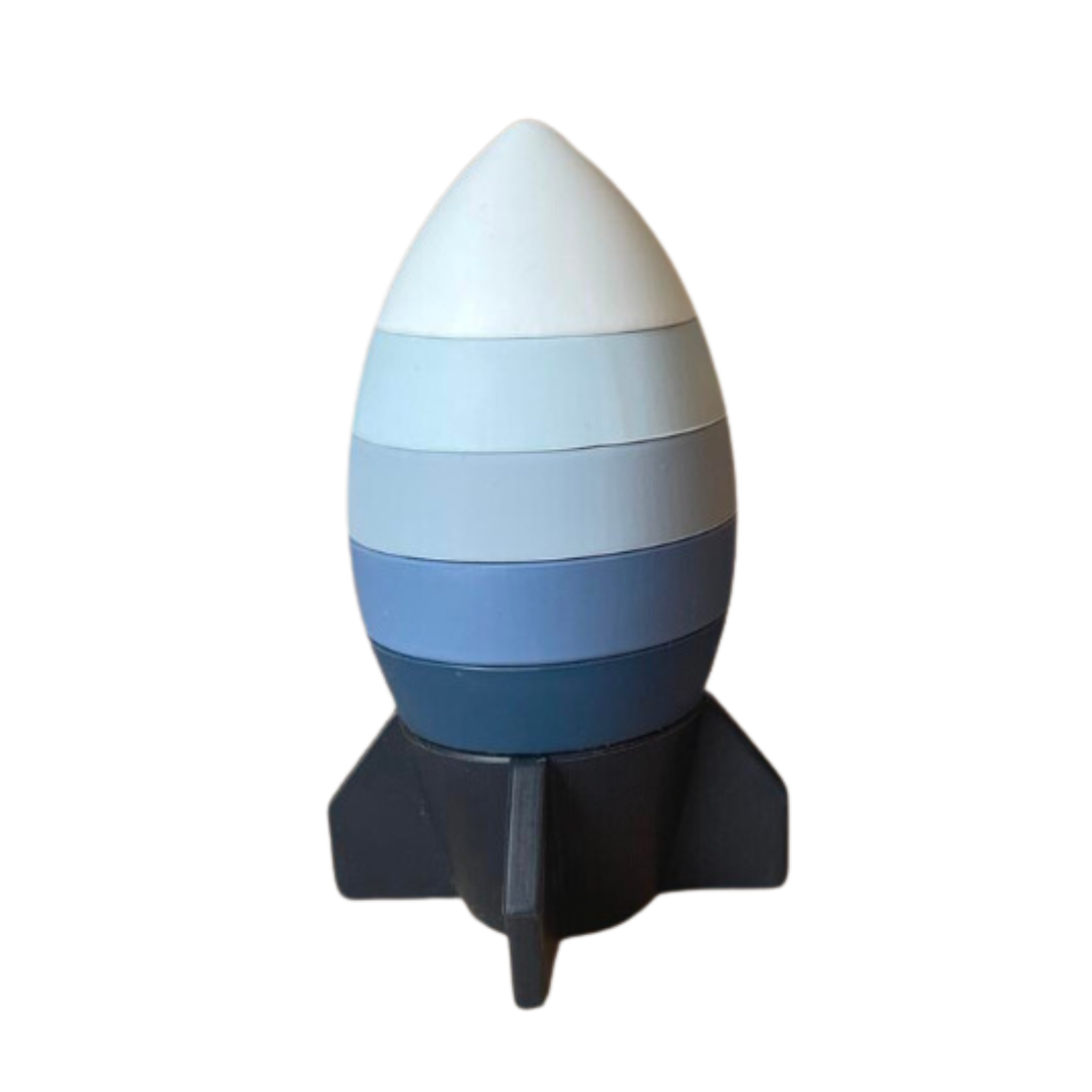 Rocket Ship Silicone Stacker