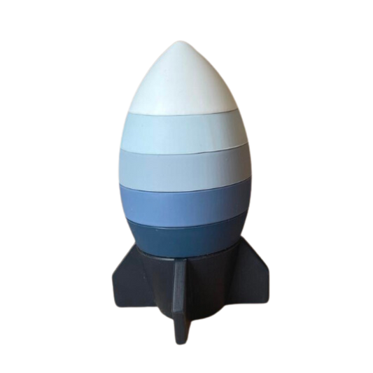 Rocket Ship Silicone Stacker