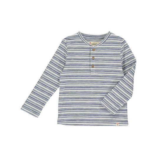 Adams blue stripe henley