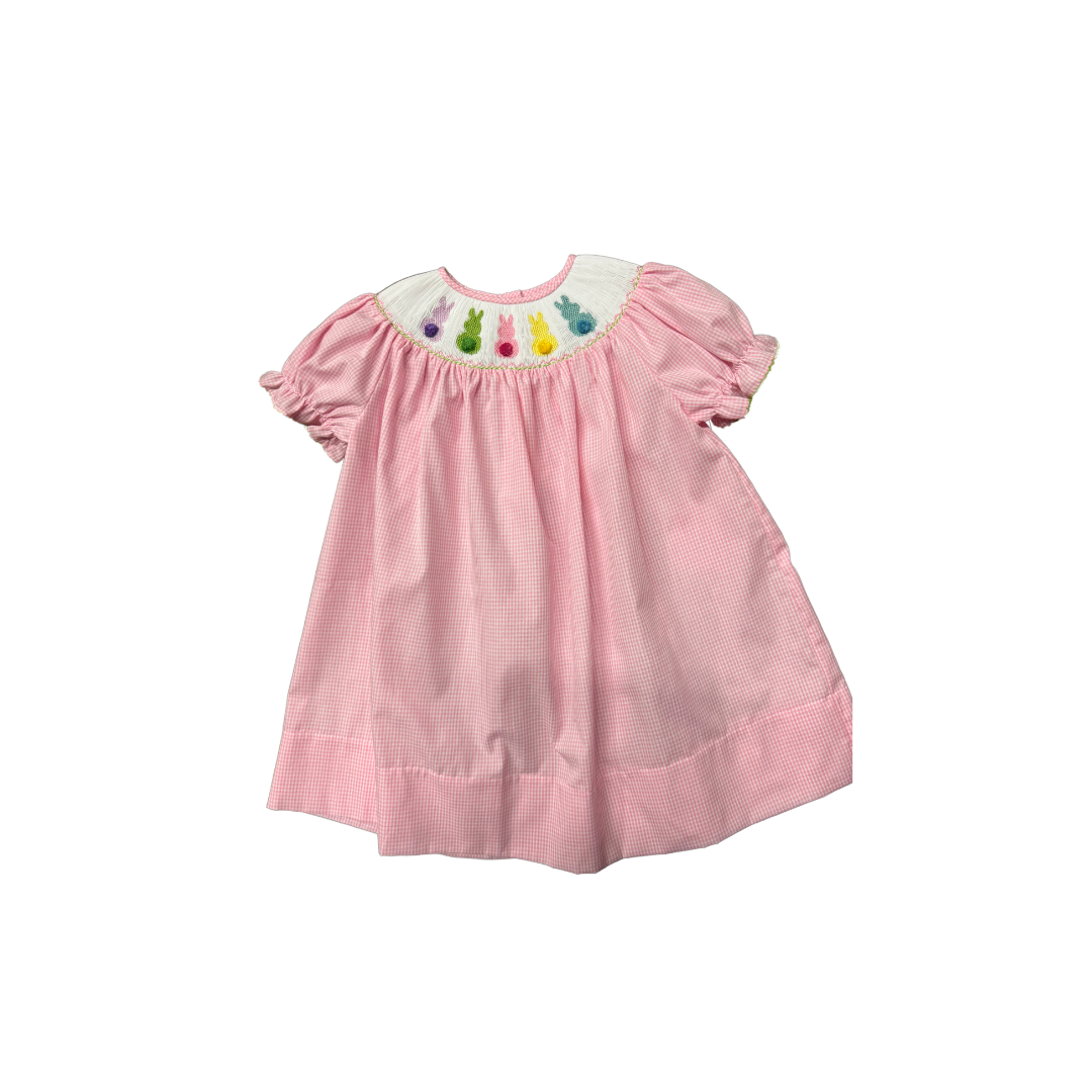 Smocked bunny dress