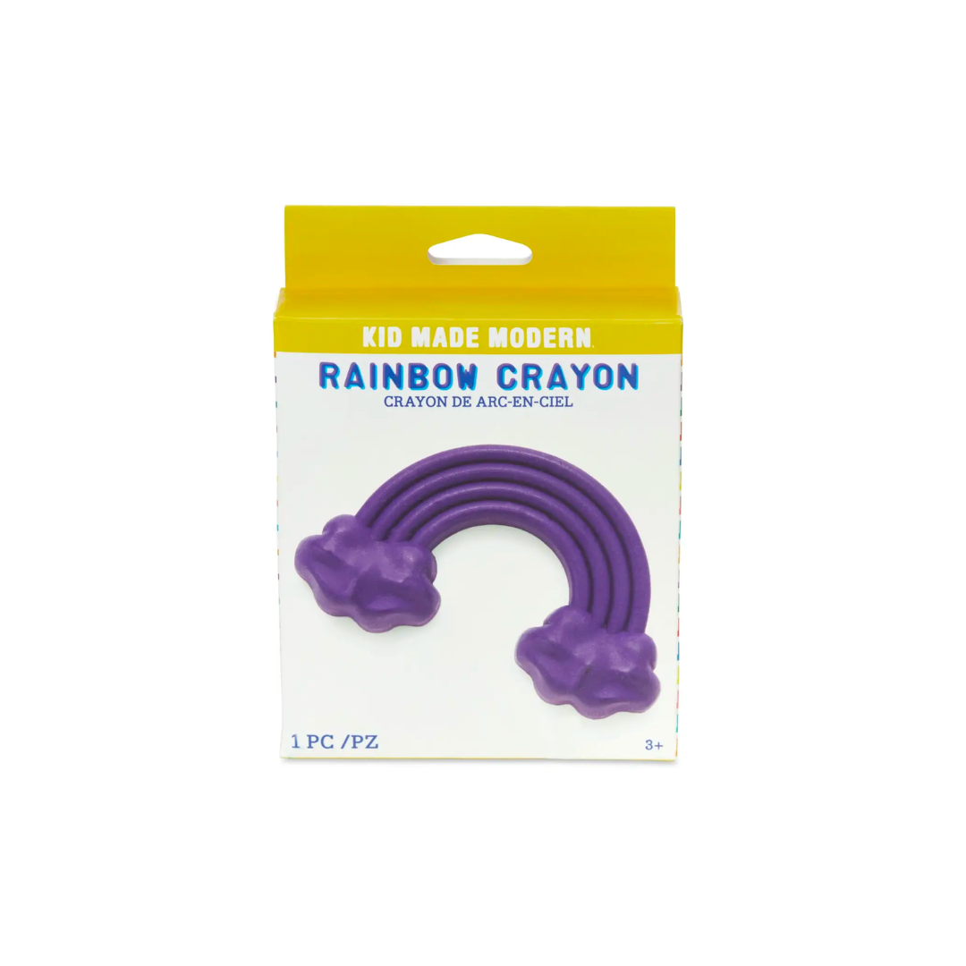 Purple rainbow crayon