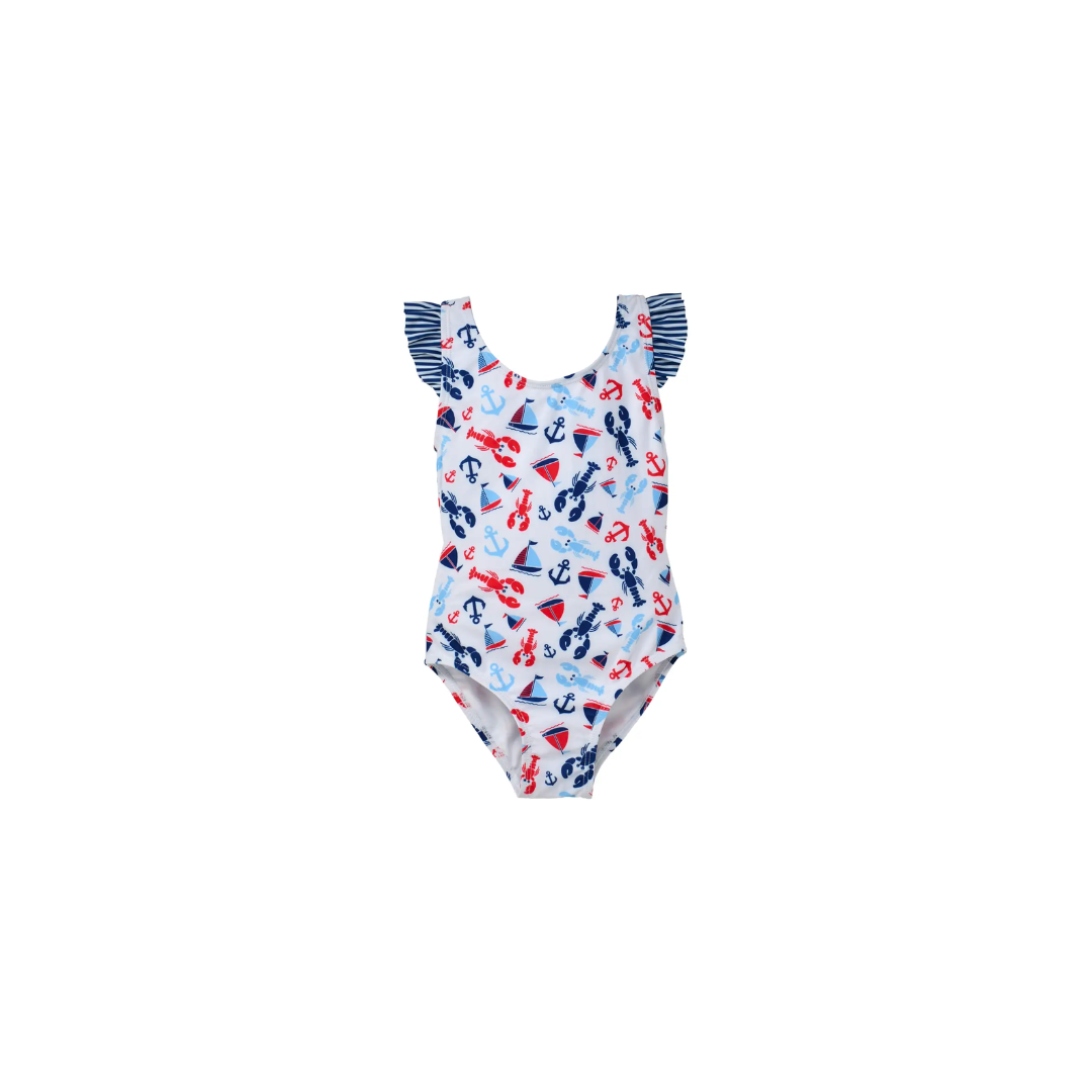 Lobster Stripe Swimsuit