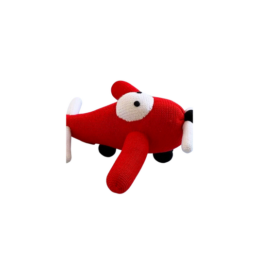 Red airplane stuffie