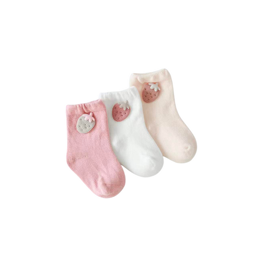 Strawberry infant socks