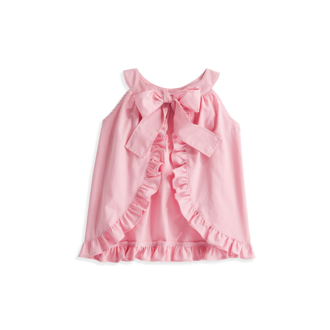 Poppy tie ruffle blouse