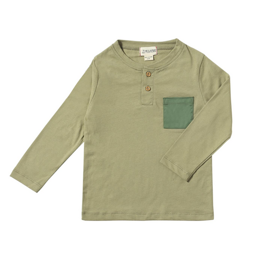 Green Harvard Henley