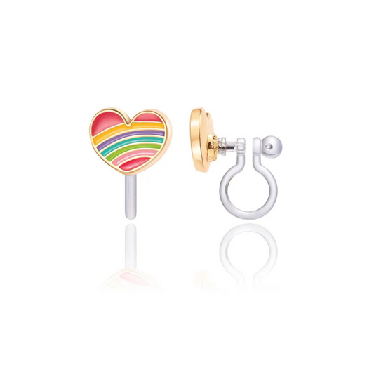 Rainbow Heart Earrings