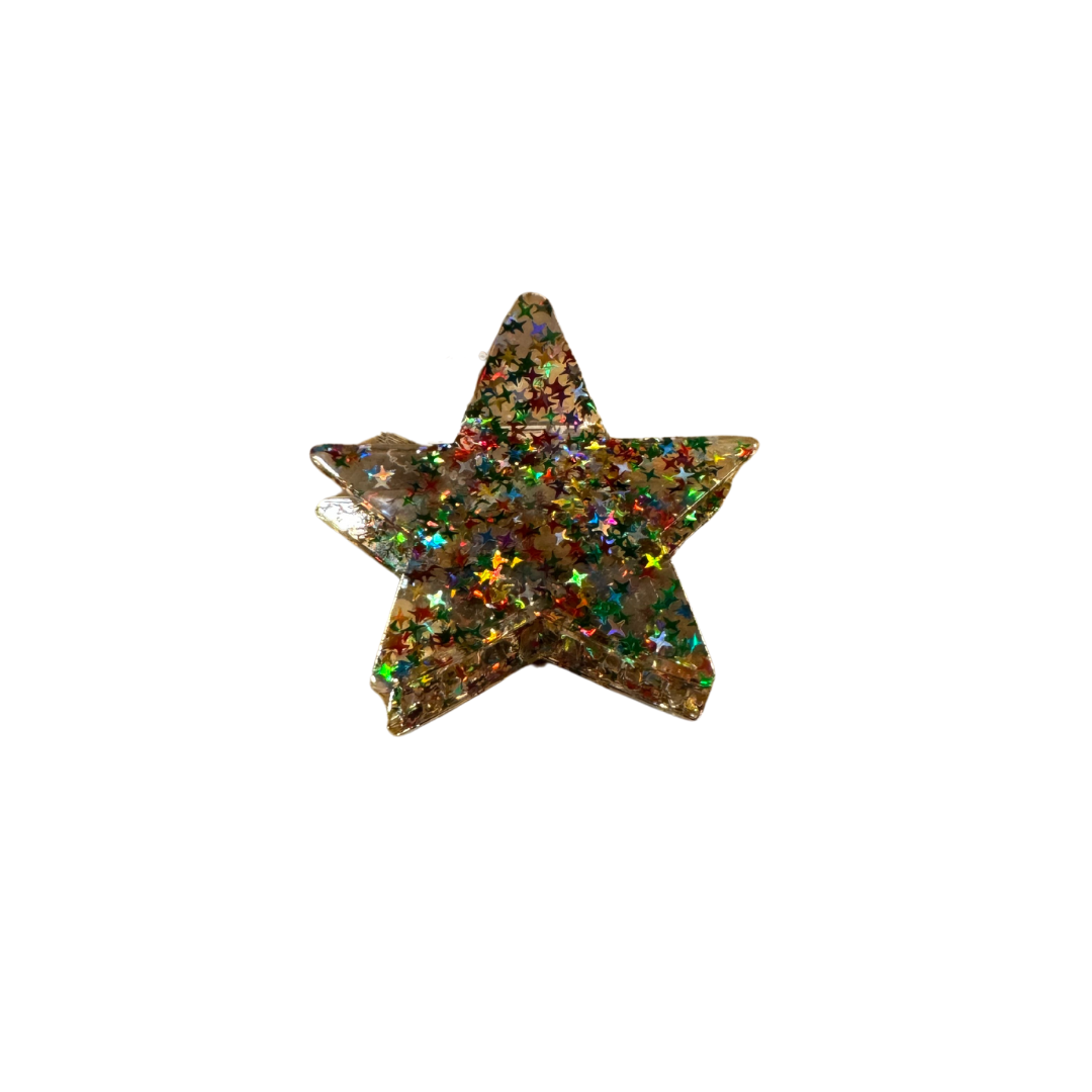 Glitter Star Claw Clip