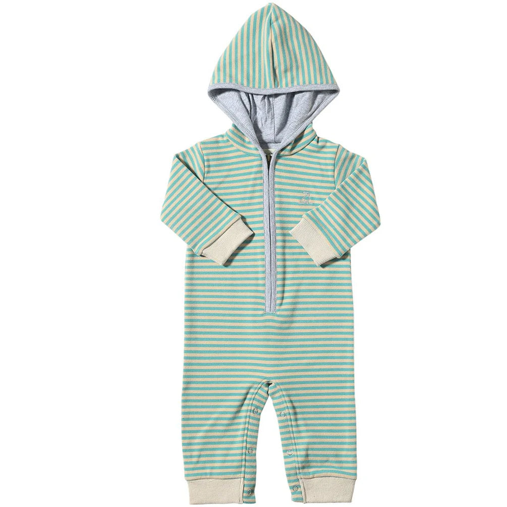 Green Stripe Blaine Romper