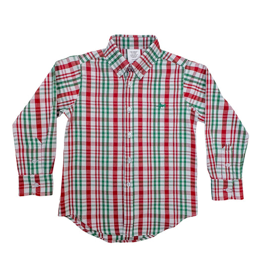 Sleigh Plaid Oxford