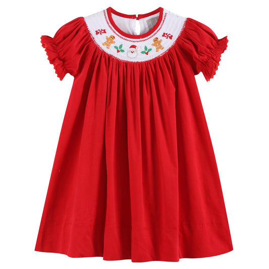 Christmas Smocked Dress