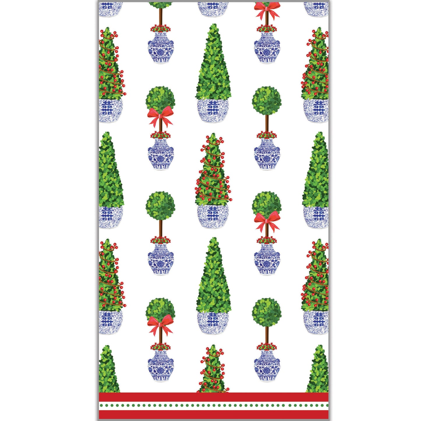 Christmas Topiary Guest Towel