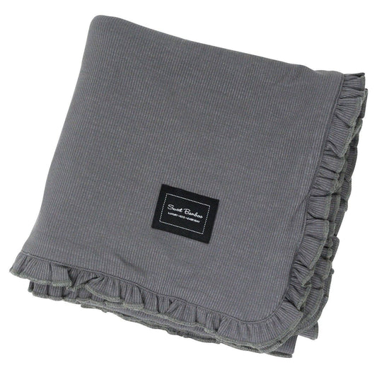 Receiving Blanket with Ruffle - 28 x 28