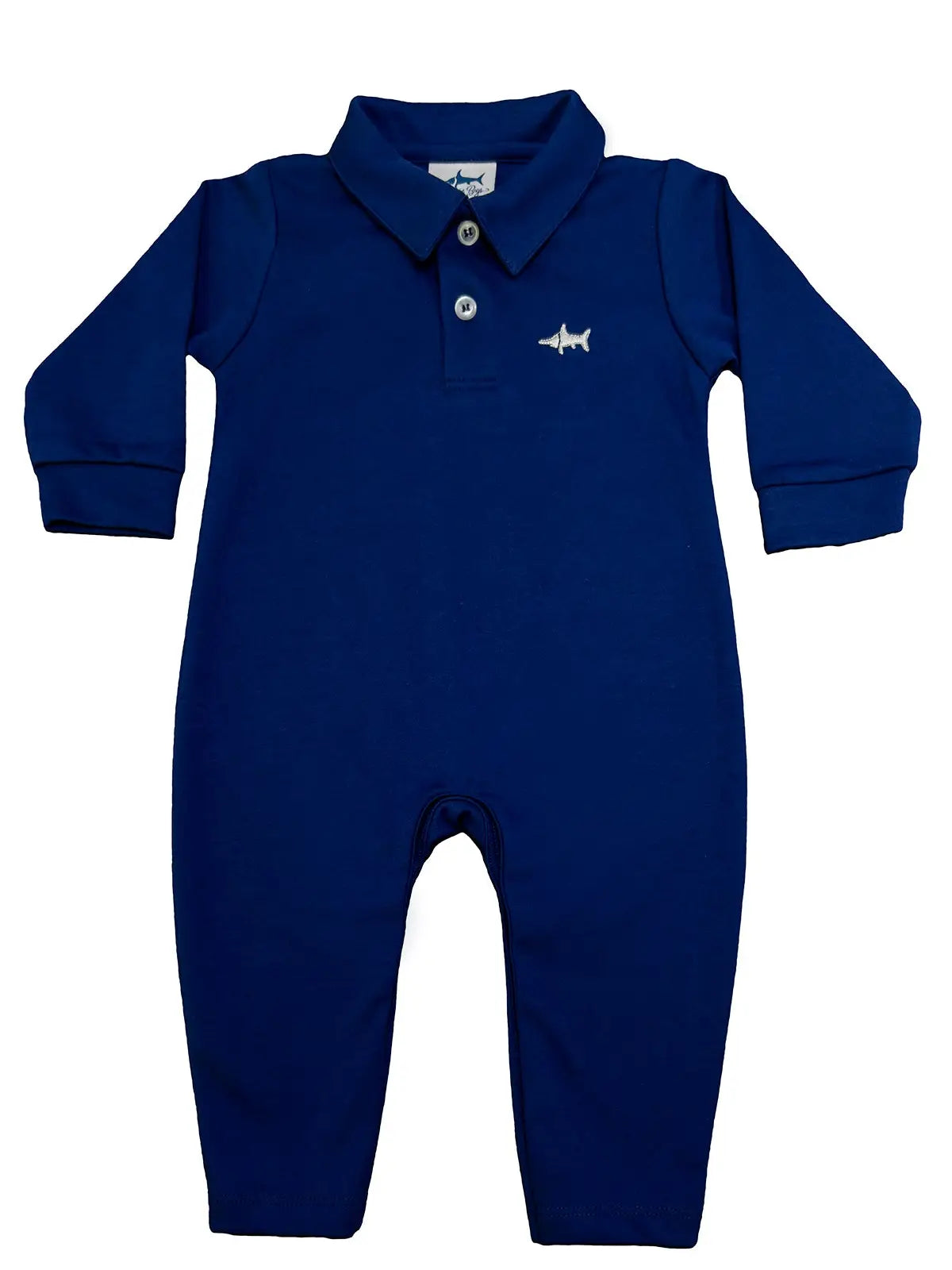 Navy Polo Romper