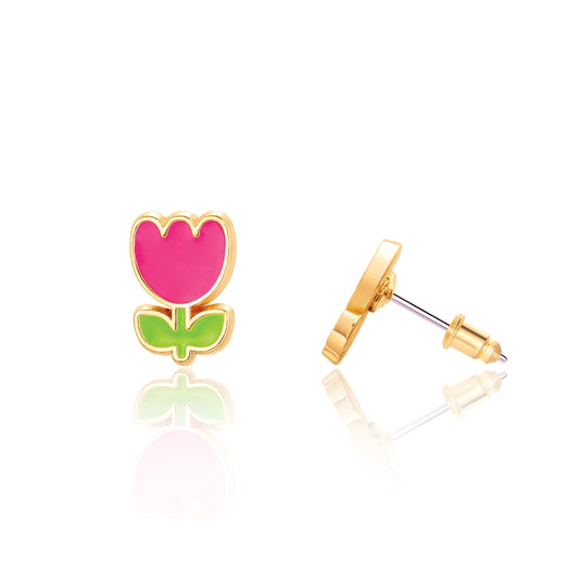 Tiny Tulip Earrings