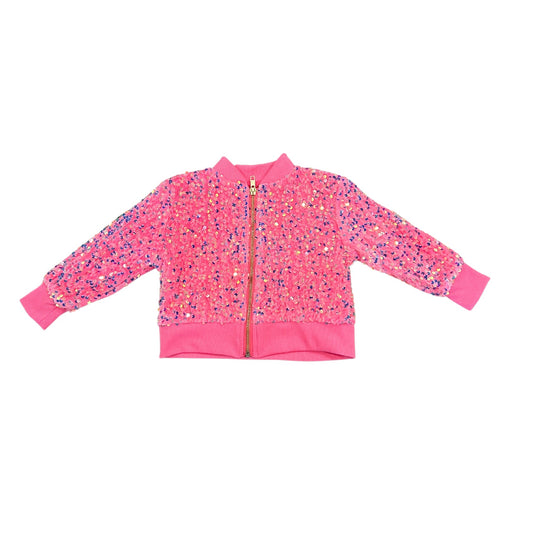 Pink Sequin Velvet Jacket