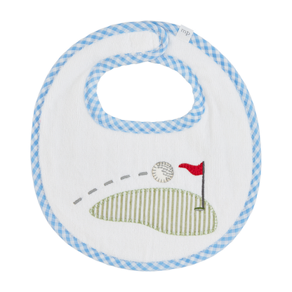 Gingham Applique Golf Bib